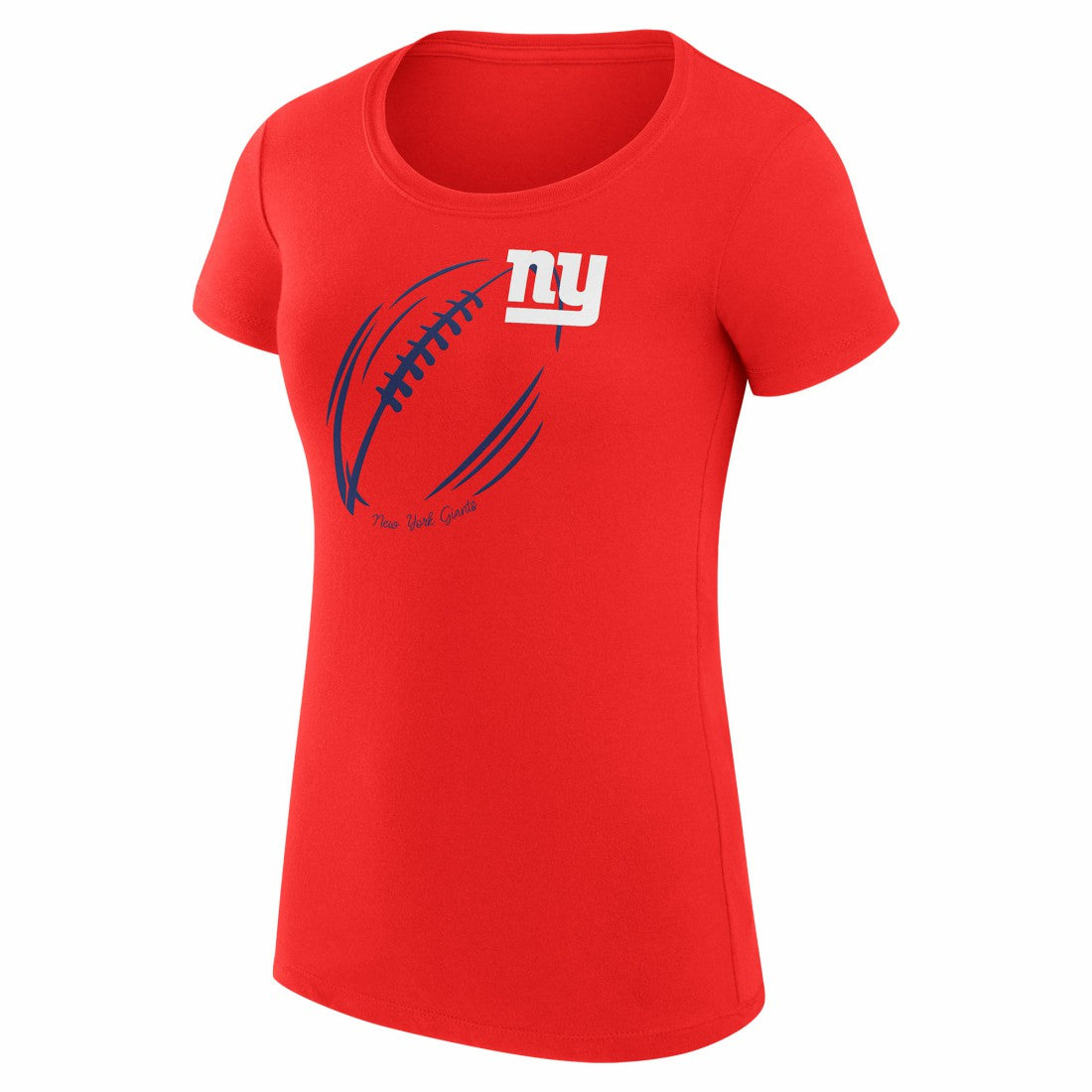 New York Giants G-III 4Her by Carl Banks Women's Super-Slim Fit Lightweight Subtle Football T-Shirt - Red - NFL