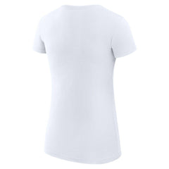 Carolina Panthers G-III 4Her by Carl Banks Women's Super-Slim Fit Lightweight Collage Team T-Shirt - White - NFL