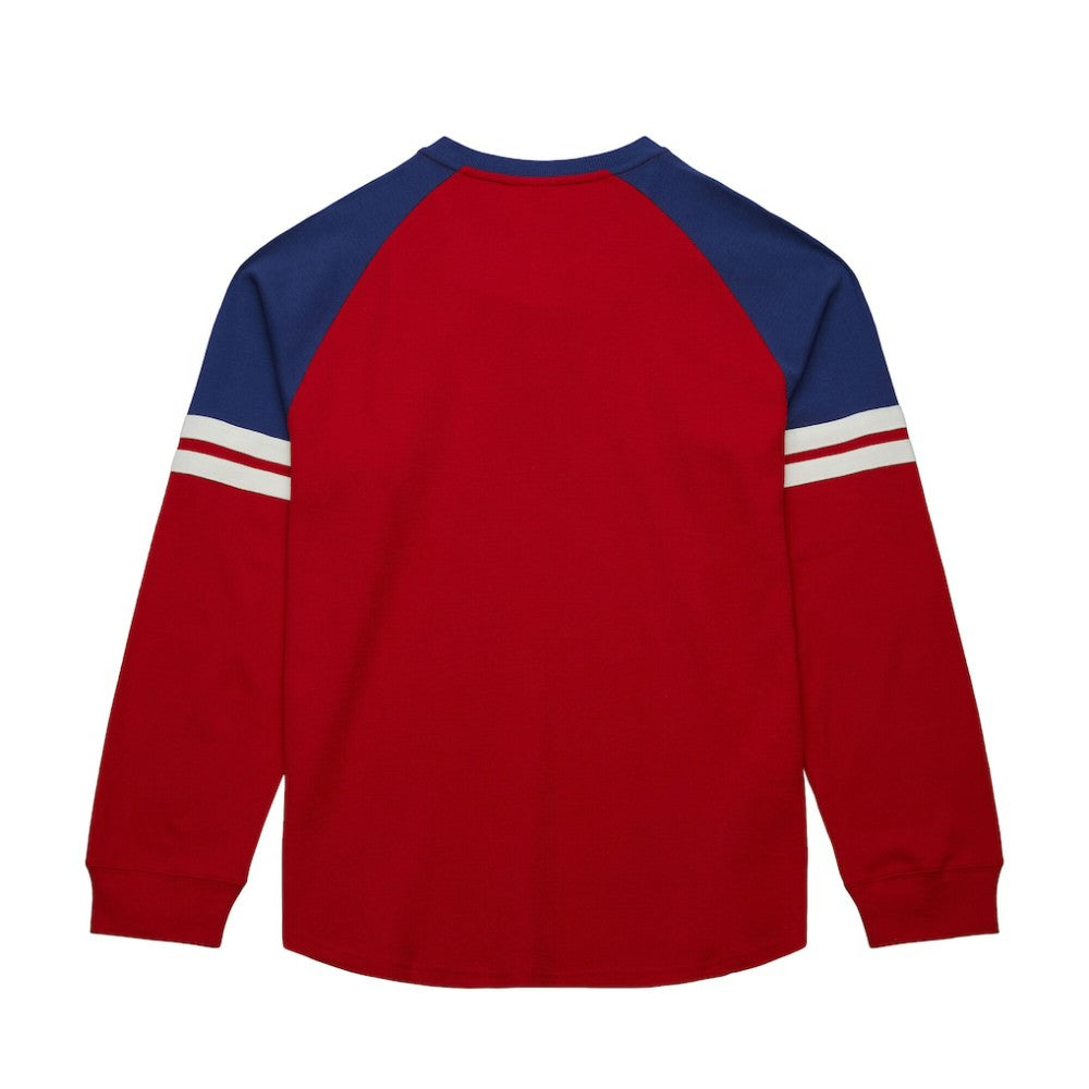 New York Rangers Mitchell & Ness Thermal Henley Long Sleeve T-Shirt - Red | NHL sale