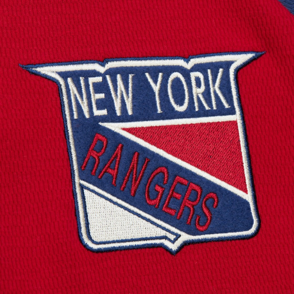 New York Rangers Mitchell & Ness Thermal Henley Long Sleeve T-Shirt - Red | NHL sale