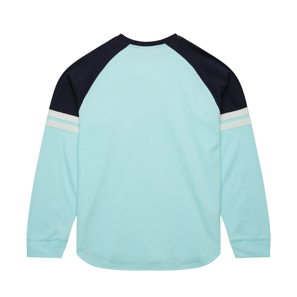 Seattle Kraken Mitchell & Ness Thermal Henley Long Sleeve T-Shirt - Light Blue | NHL Clearance