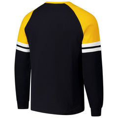 Pittsburgh Penguins Mitchell & Ness Thermal Henley Long Sleeve T-Shirt - Black | NHL near me