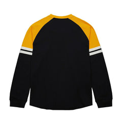 Boston Bruins Mitchell & Ness Thermal Henley Long Sleeve T-Shirt - Black | NHL Clearance