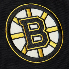 Boston Bruins Mitchell & Ness Thermal Henley Long Sleeve T-Shirt - Black | NHL Clearance