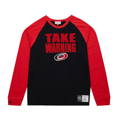 Carolina Hurricanes Mitchell & Ness Legendary Slub Raglan Long Sleeve T-Shirt - Black/Red | NHL online