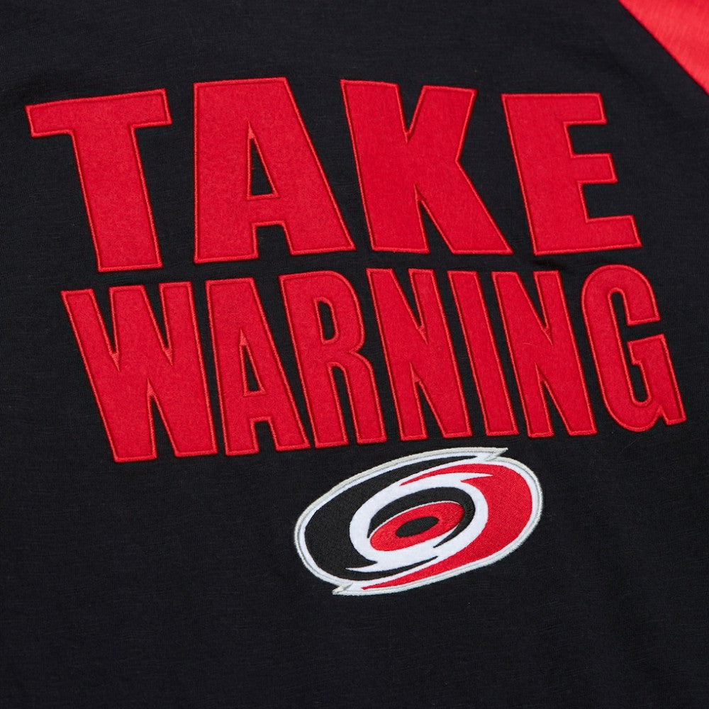 Carolina Hurricanes Mitchell & Ness Legendary Slub Raglan Long Sleeve T-Shirt - Black/Red | NHL online