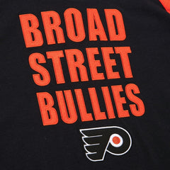 Philadelphia Flyers Mitchell & Ness Legendary Slub Raglan Long Sleeve T-Shirt - Black/Orange | NHL near me