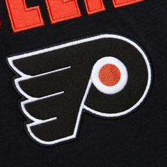 Philadelphia Flyers Mitchell & Ness Legendary Slub Raglan Long Sleeve T-Shirt - Black/Orange | NHL near me