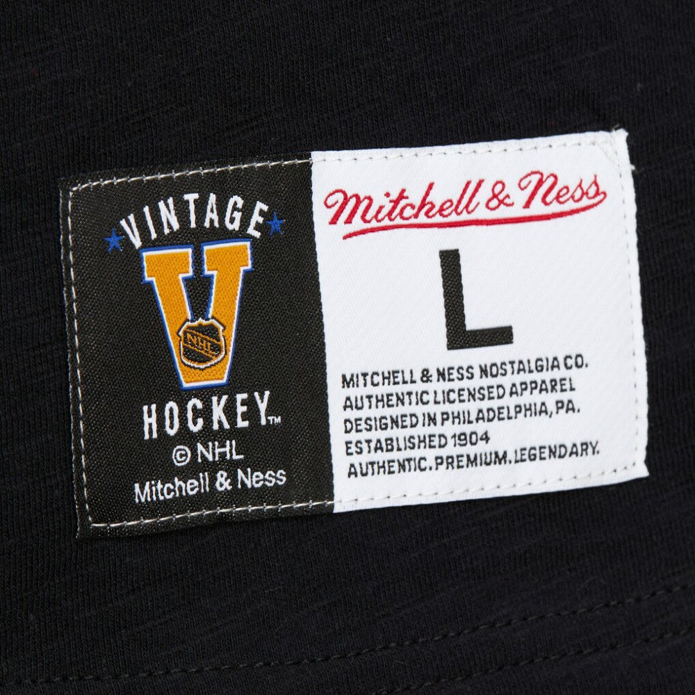 Philadelphia Flyers Mitchell & Ness Legendary Slub Raglan Long Sleeve T-Shirt - Black/Orange | NHL near me