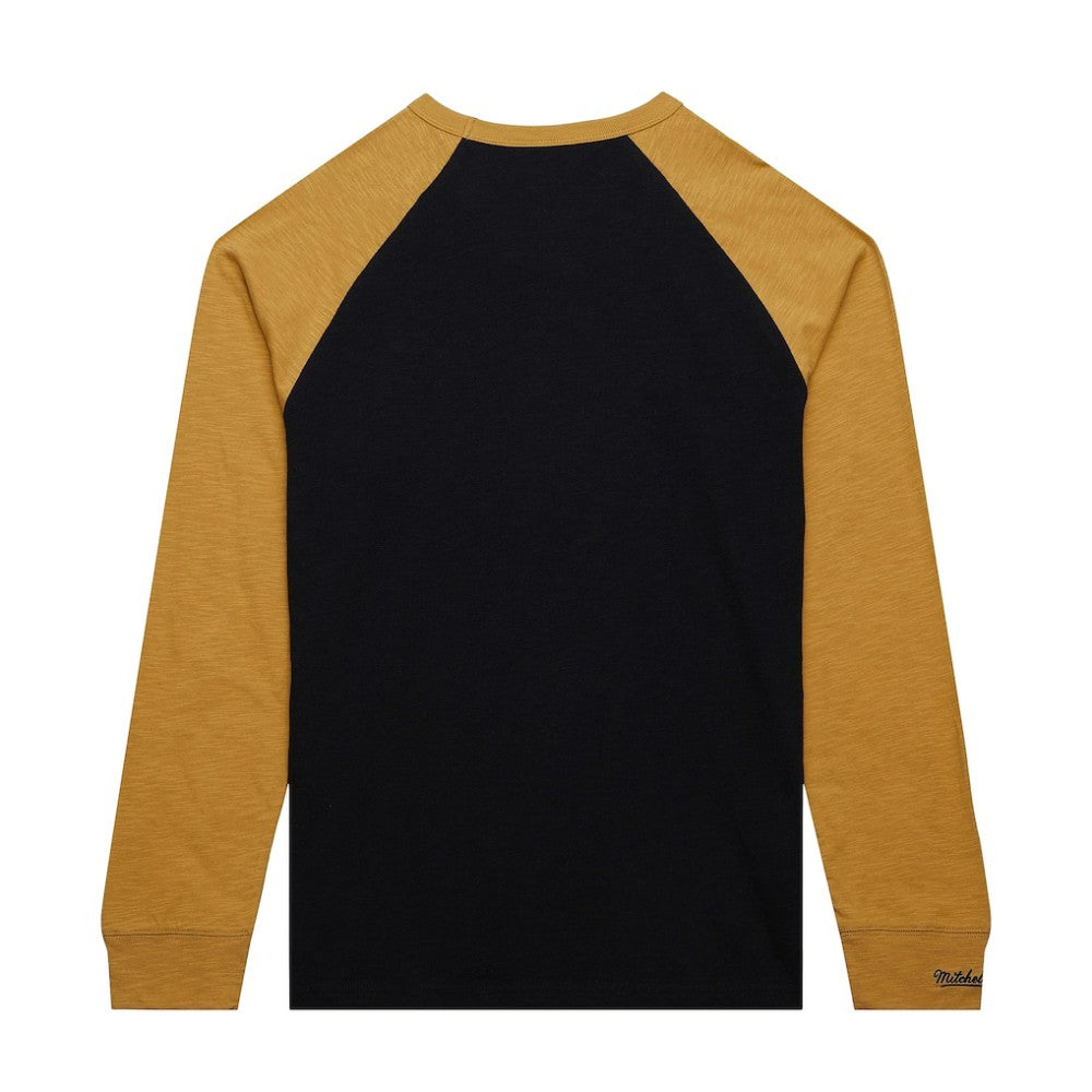 Vegas Golden Knights Mitchell & Ness Legendary Slub Raglan Long Sleeve T-Shirt - Black/Gold | NHL near me