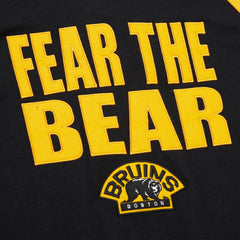 Boston Bruins Mitchell & Ness Legendary Slub Raglan Long Sleeve T-Shirt - Black/Gold | NHL sale
