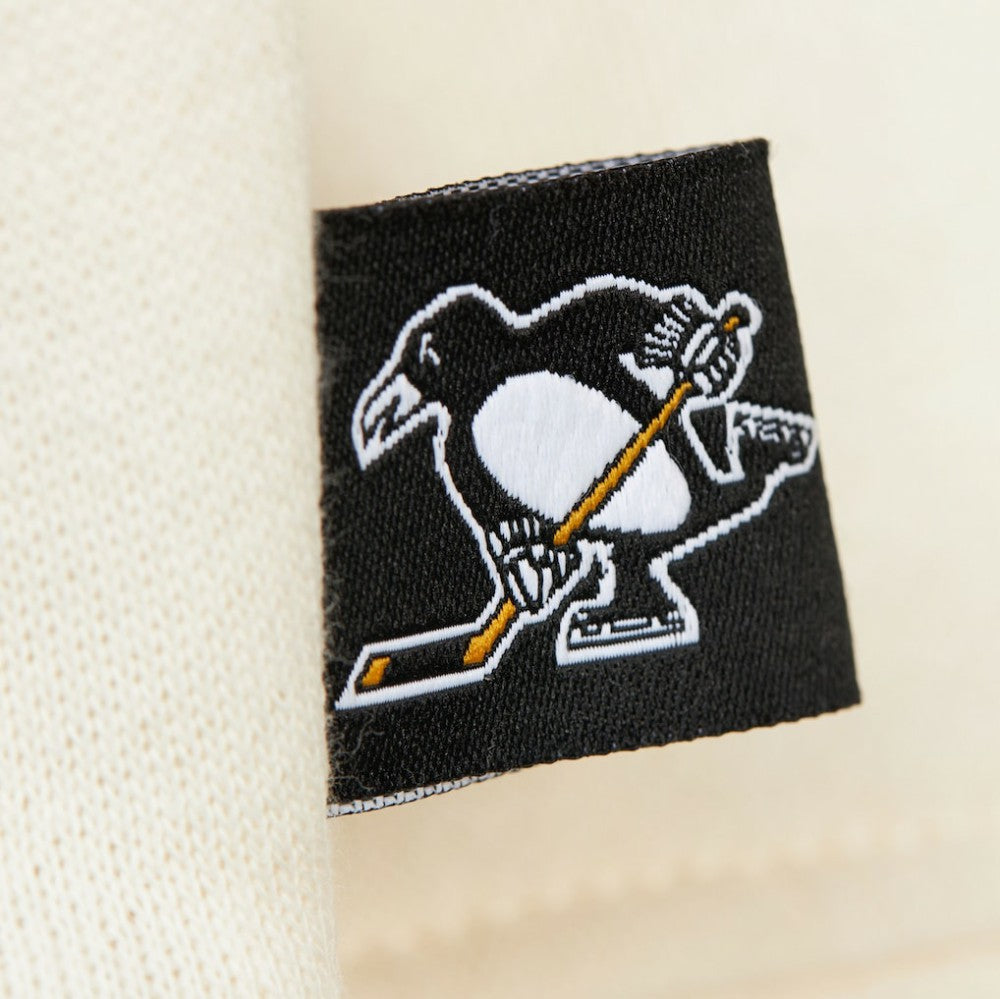 Pittsburgh Penguins Mitchell & Ness Women's Logo 3.0 Pullover Sweatshirt - Cream | NHL Clearance
