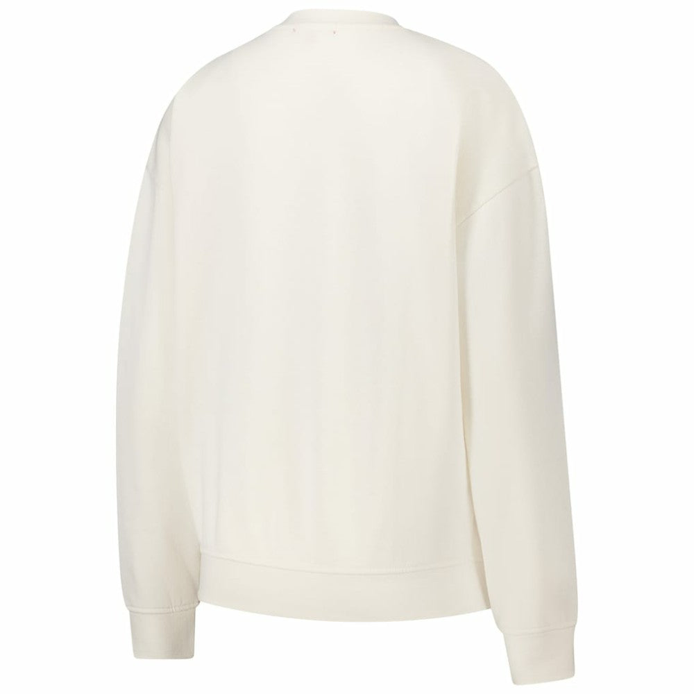 Chicago Blackhawks Mitchell & Ness Women's Logo 3.0 Pullover Sweatshirt - Cream | NHL Lifestyle