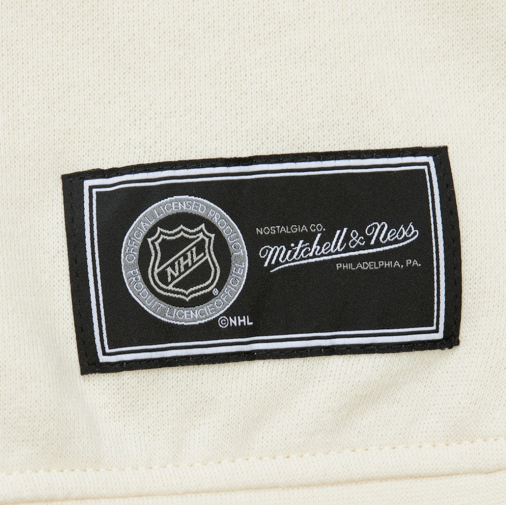 Chicago Blackhawks Mitchell & Ness Women's Logo 3.0 Pullover Sweatshirt - Cream | NHL Lifestyle