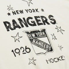 New York Rangers Mitchell & Ness Women's Logo 3.0 Pullover Sweatshirt - Cream | NHL online