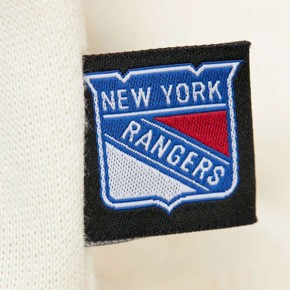 New York Rangers Mitchell & Ness Women's Logo 3.0 Pullover Sweatshirt - Cream | NHL online