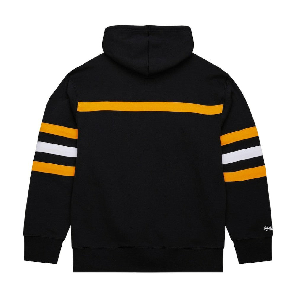 Boston Bruins Mitchell & Ness Head Coach Slogan Pullover Hoodie - Black | NHL discount