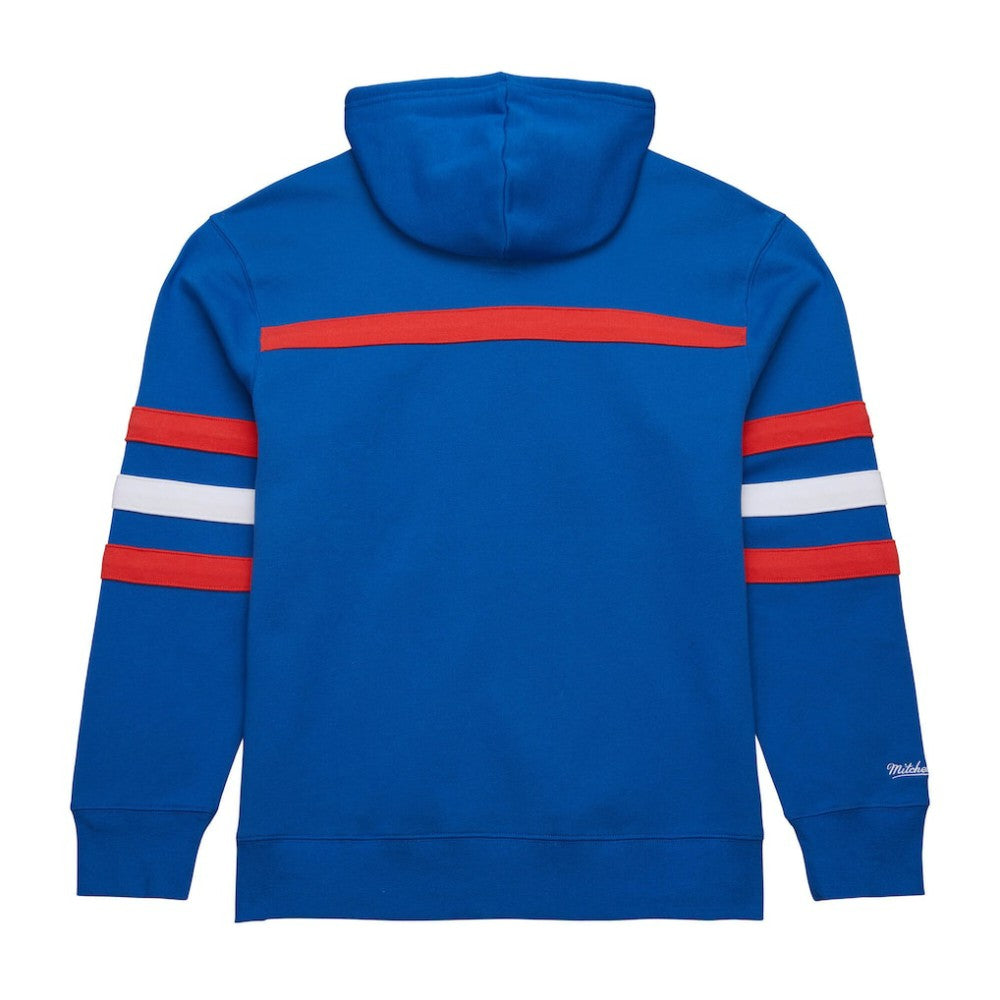 New York Rangers Mitchell & Ness Head Coach Slogan Pullover Hoodie - Blue | NHL sale