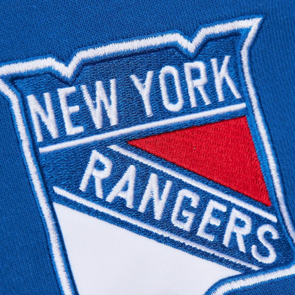 New York Rangers Mitchell & Ness Head Coach Slogan Pullover Hoodie - Blue | NHL sale