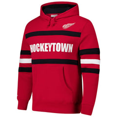 Detroit Red Wings Mitchell & Ness Head Coach Slogan Pullover Hoodie - Red | NHL sale