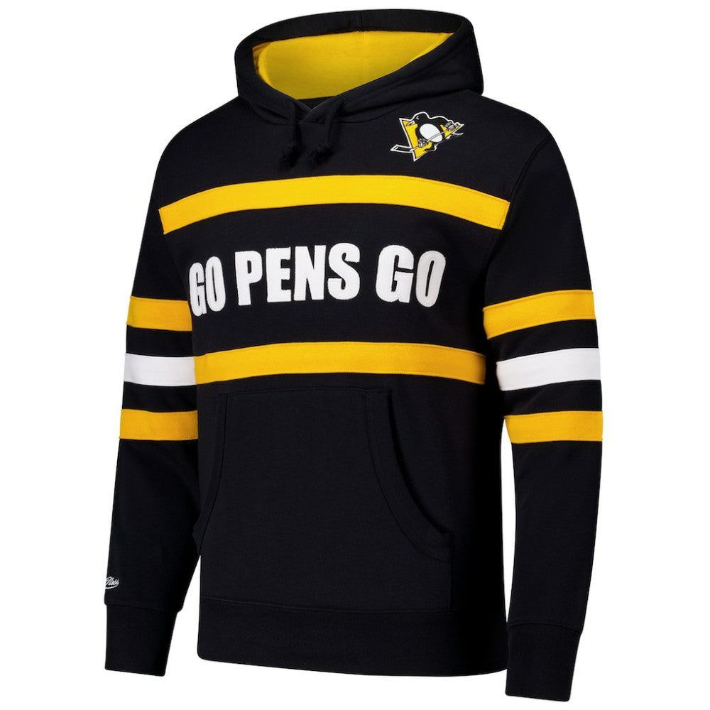Pittsburgh Penguins Mitchell & Ness Head Coach Slogan Pullover Hoodie - Black | NHL sale