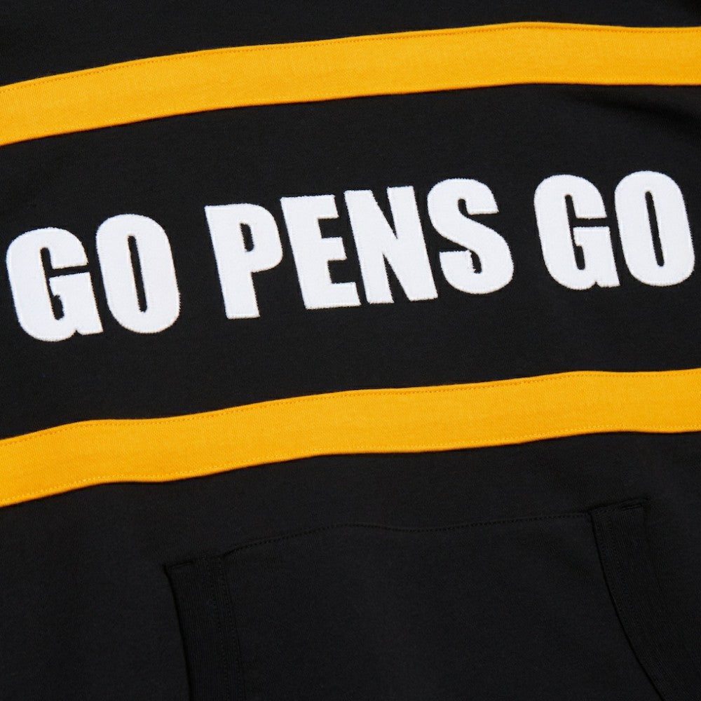 Pittsburgh Penguins Mitchell & Ness Head Coach Slogan Pullover Hoodie - Black | NHL sale
