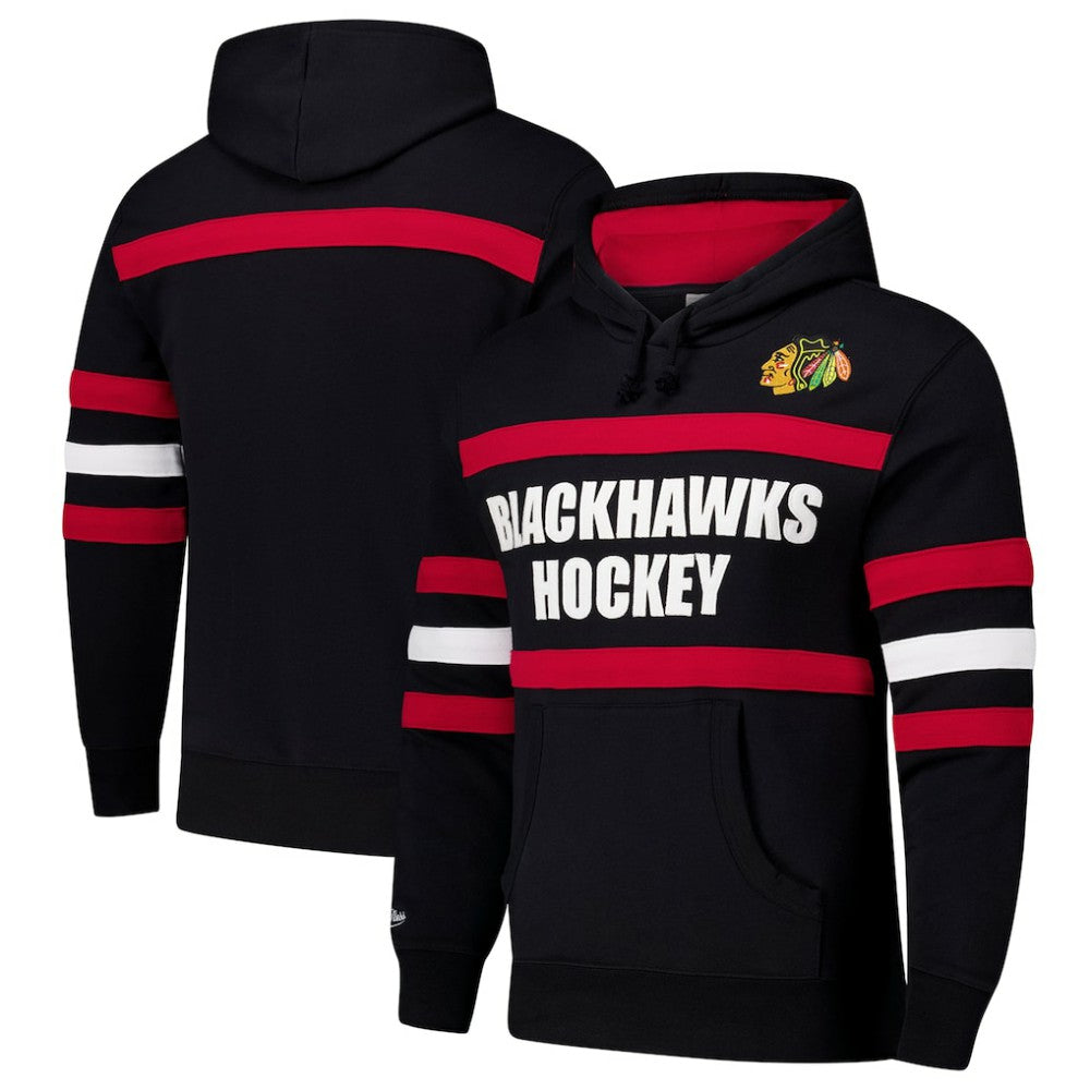 Chicago Blackhawks Mitchell & Ness Head Coach Slogan Pullover Hoodie - Black | NHL sale