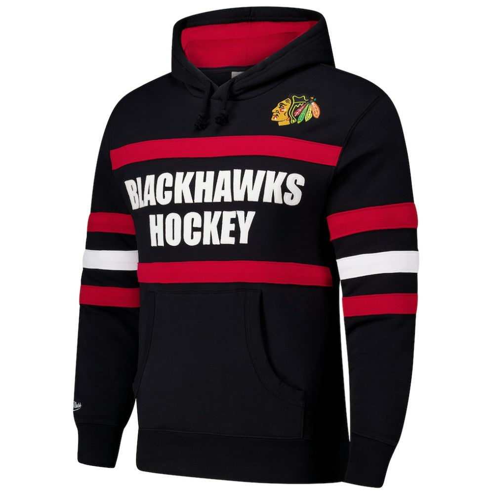 Chicago Blackhawks Mitchell & Ness Head Coach Slogan Pullover Hoodie - Black | NHL sale
