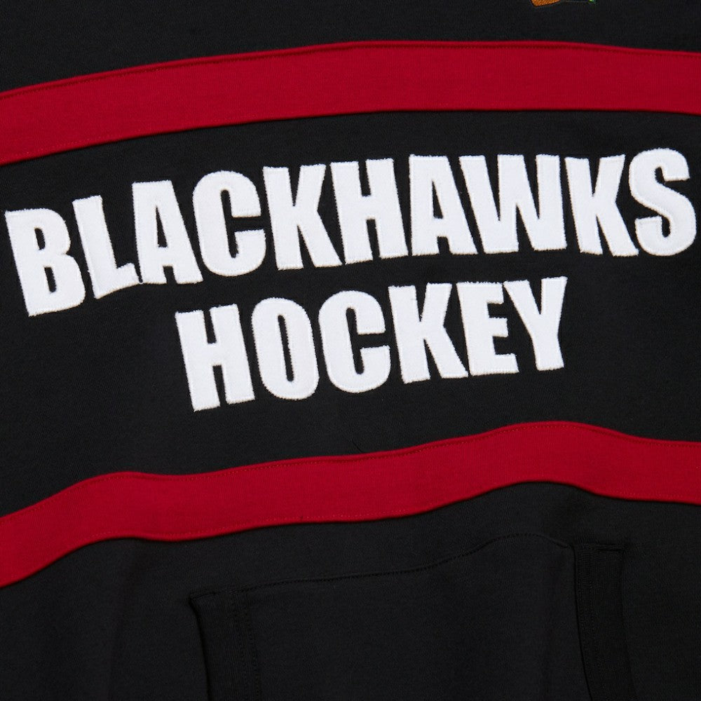 Chicago Blackhawks Mitchell & Ness Head Coach Slogan Pullover Hoodie - Black | NHL sale