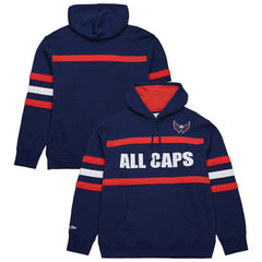 Washington Capitals Mitchell & Ness Head Coach Slogan Pullover Hoodie - Navy | NHL online