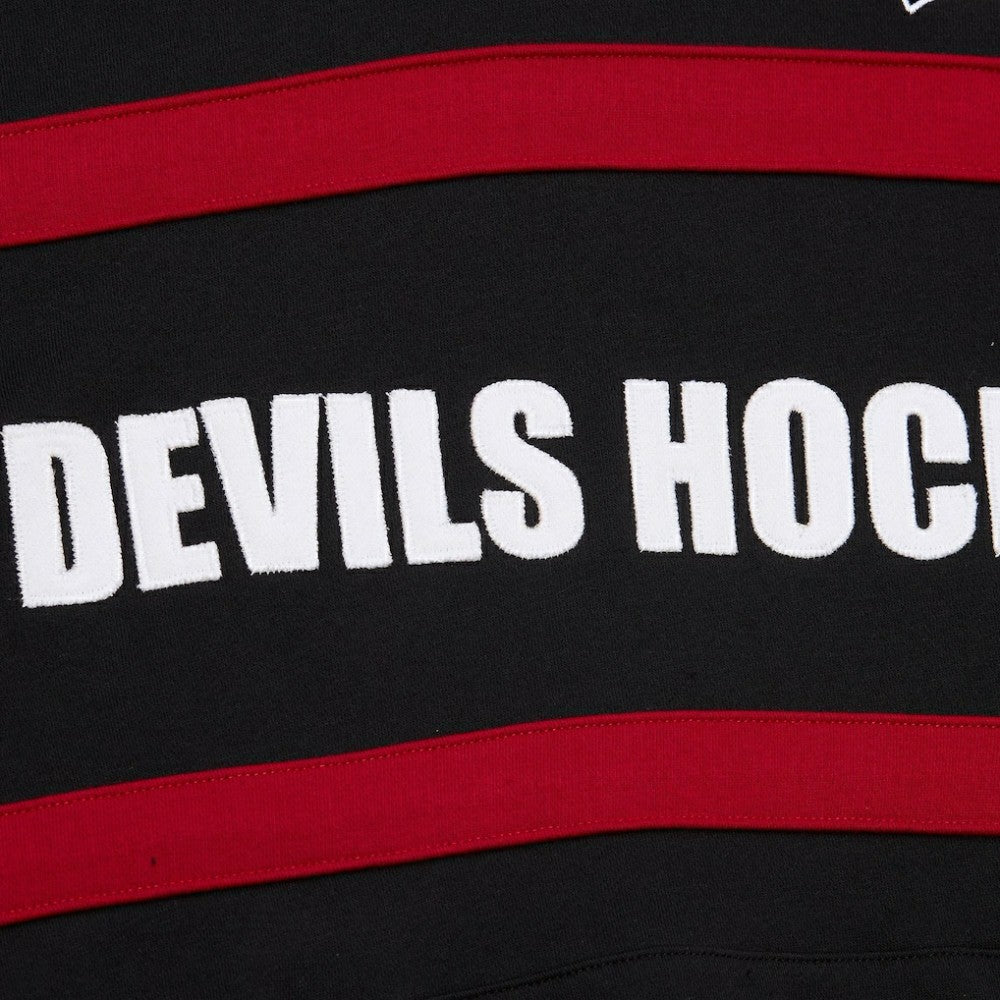 New Jersey Devils Mitchell & Ness Head Coach Slogan Pullover Hoodie - Black | NHL near me