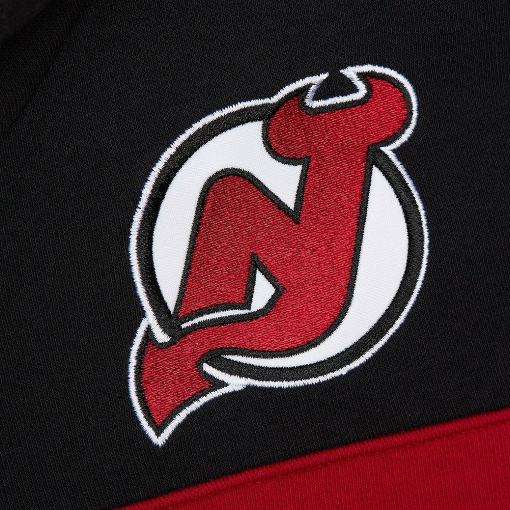 New Jersey Devils Mitchell & Ness Head Coach Slogan Pullover Hoodie - Black | NHL near me
