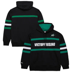 Dallas Stars Mitchell & Ness Head Coach Slogan Pullover Hoodie - Black | NHL Clearance