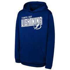 Tampa Bay Lightning Youth Cyber Punk Performance Hoodie - Blue | NHL on sale