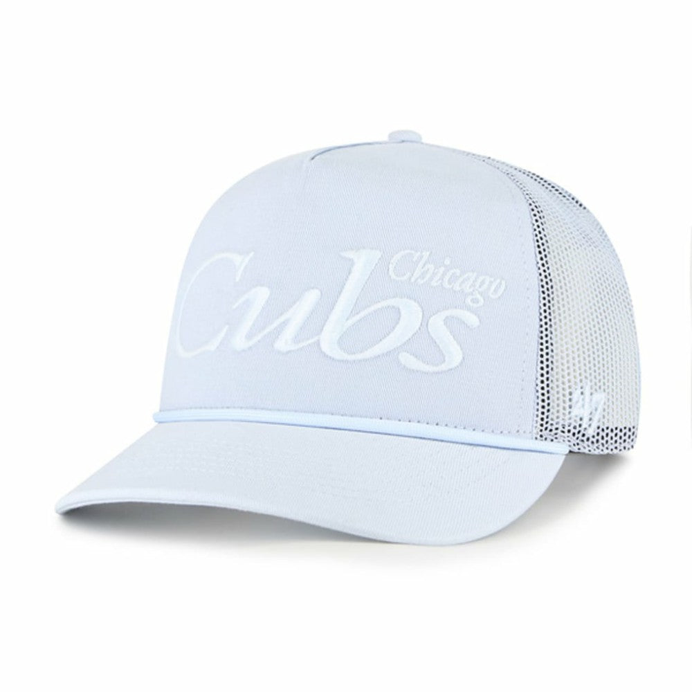 Chicago Cubs '47 Foundation Script Hitch Adjustable Trucker Hat Sale
