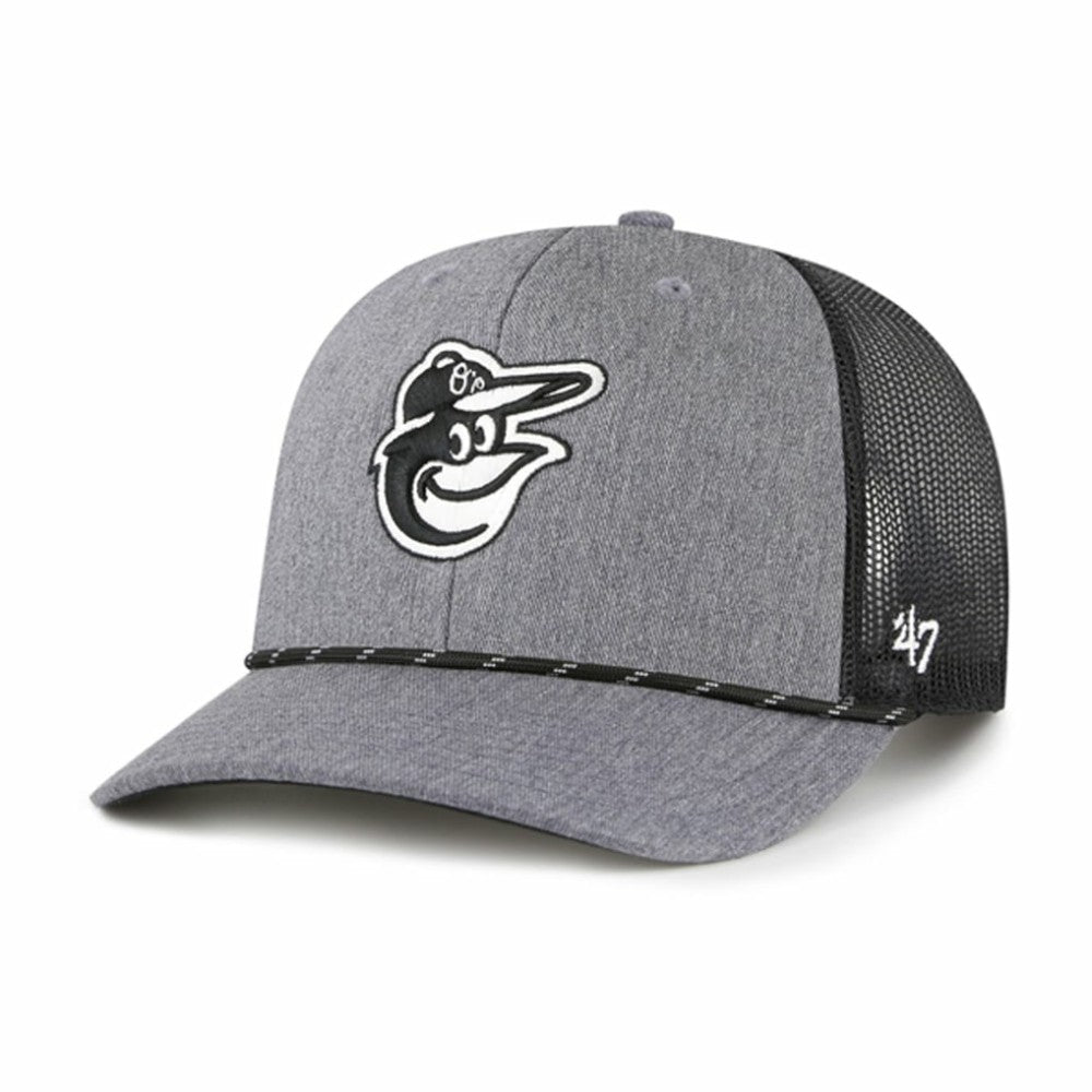 Baltimore Orioles '47 Carbon Rope Trucker Adjustable Hat for sale