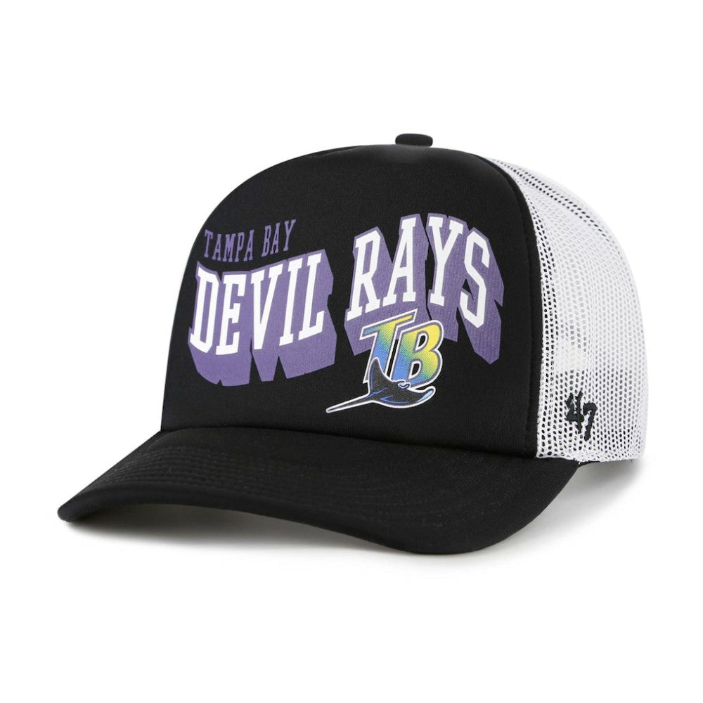 Tampa Bay Rays '47 Meander Foam Trucker Snapback Hat Discount