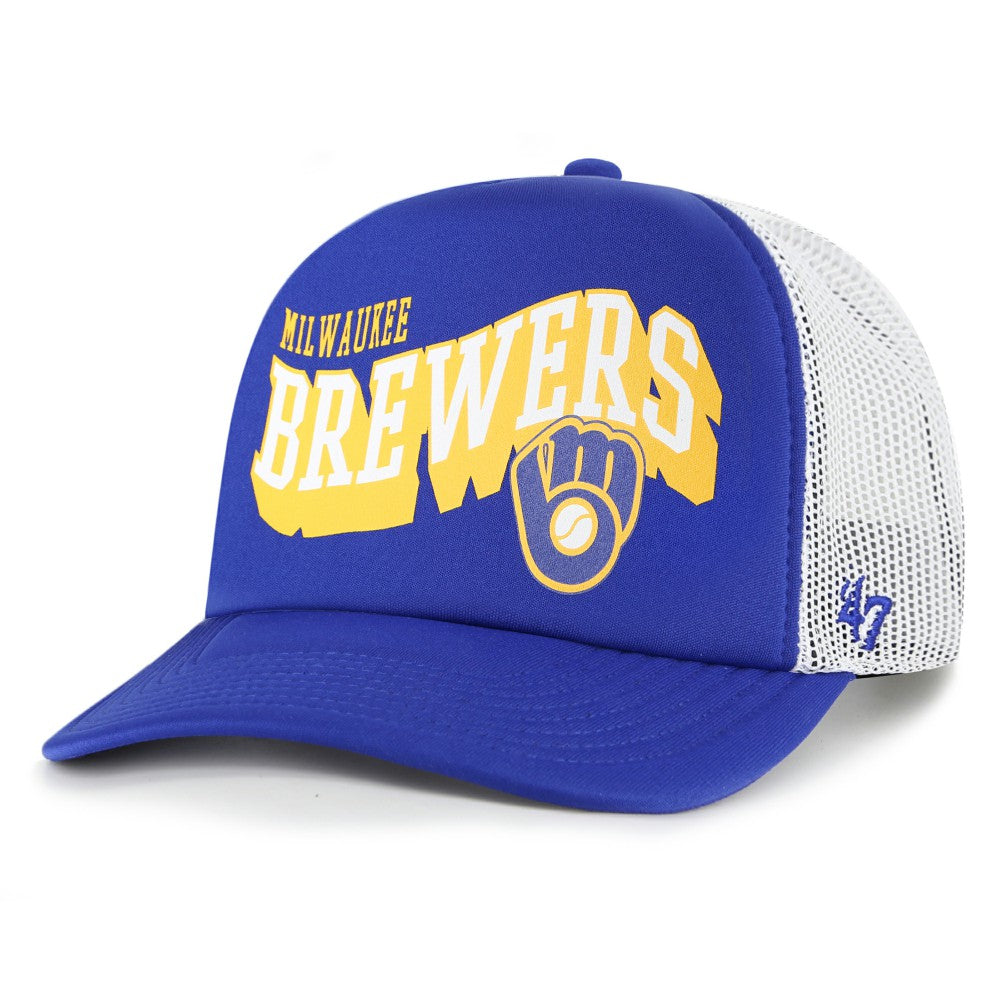 Milwaukee Brewers '47 Meander Foam Trucker Snapback Hat Near Me
