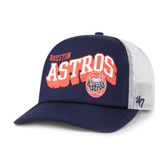 Houston Astros '47 Meander Foam Trucker Snapback Hat Outlet