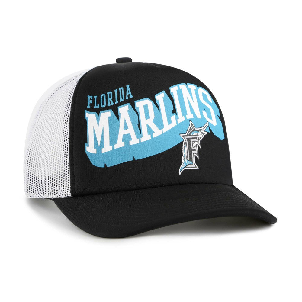 Miami Marlins '47 Meander Foam Trucker Snapback Hat Online
