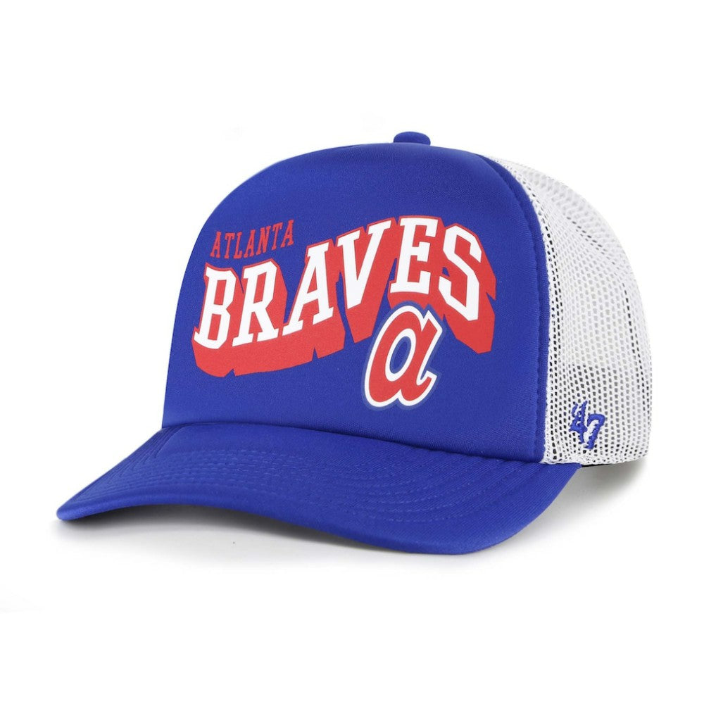 Atlanta Braves '47 Meander Foam Trucker Snapback Hat Online