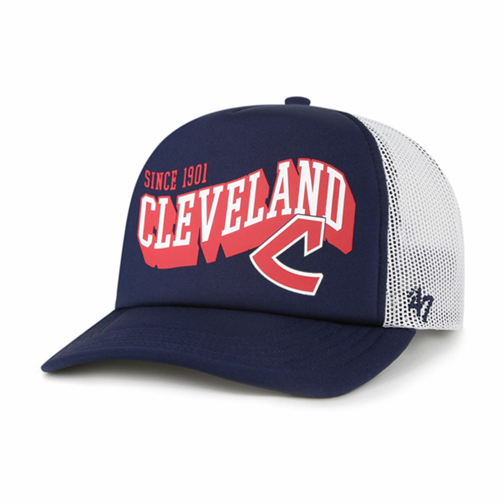 Cleveland Guardians '47 Meander Foam Trucker Snapback Hat for sale