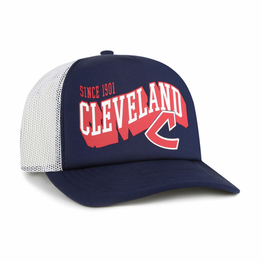 Cleveland Guardians '47 Meander Foam Trucker Snapback Hat for sale