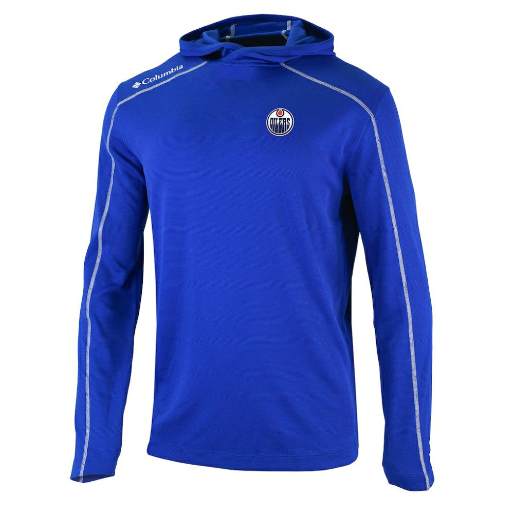 Edmonton Oilers Columbia Shotgun Omni-Wick Pullover Hoodie - Royal | NHL online