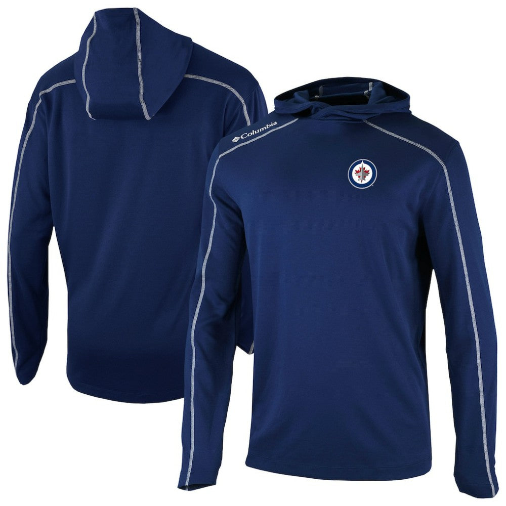 Winnipeg Jets Columbia Shotgun Omni-Wick Pullover Hoodie - Navy | NHL near me