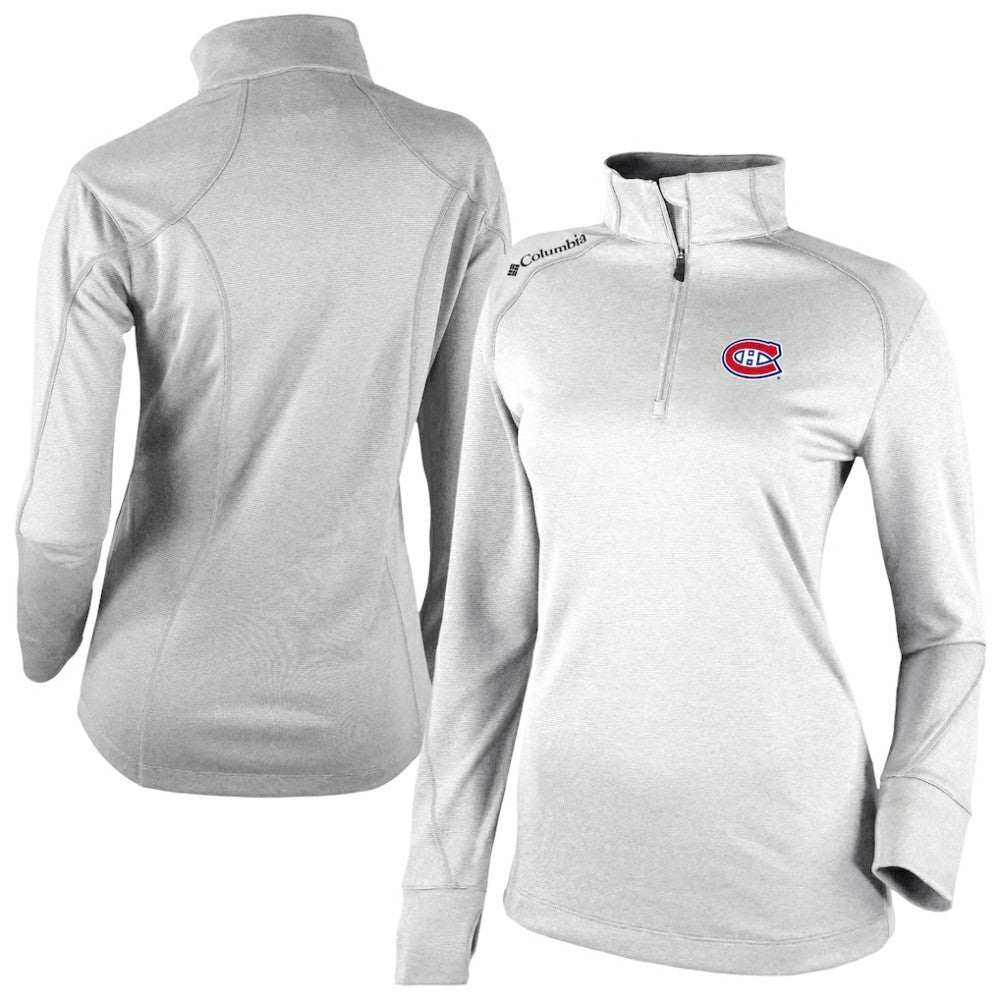 Montreal Canadiens Columbia Women's Omni-Wick Shotgun 2.0 Quarter-Zip Pullover Top - White | NHL discount
