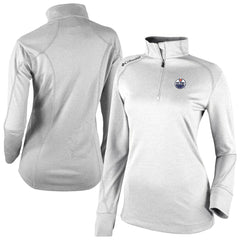 Edmonton Oilers Columbia Women's Omni-Wick Shotgun 2.0 Quarter-Zip Pullover Top - White | NHL discount