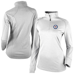 Winnipeg Jets Columbia Women's Omni-Wick Shotgun 2.0 Quarter-Zip Pullover Top - White | NHL Clearance