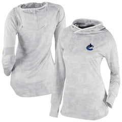 Vancouver Canucks Columbia Women's Omni-Wick Sunday Ball Pullover Hoodie - White | NHL Lifestyle
