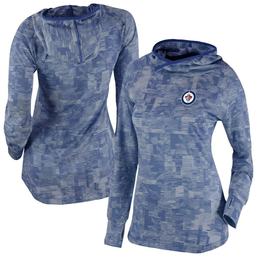 Winnipeg Jets Columbia Women's Omni-Wick Sunday Ball Pullover Hoodie - Navy | NHL online